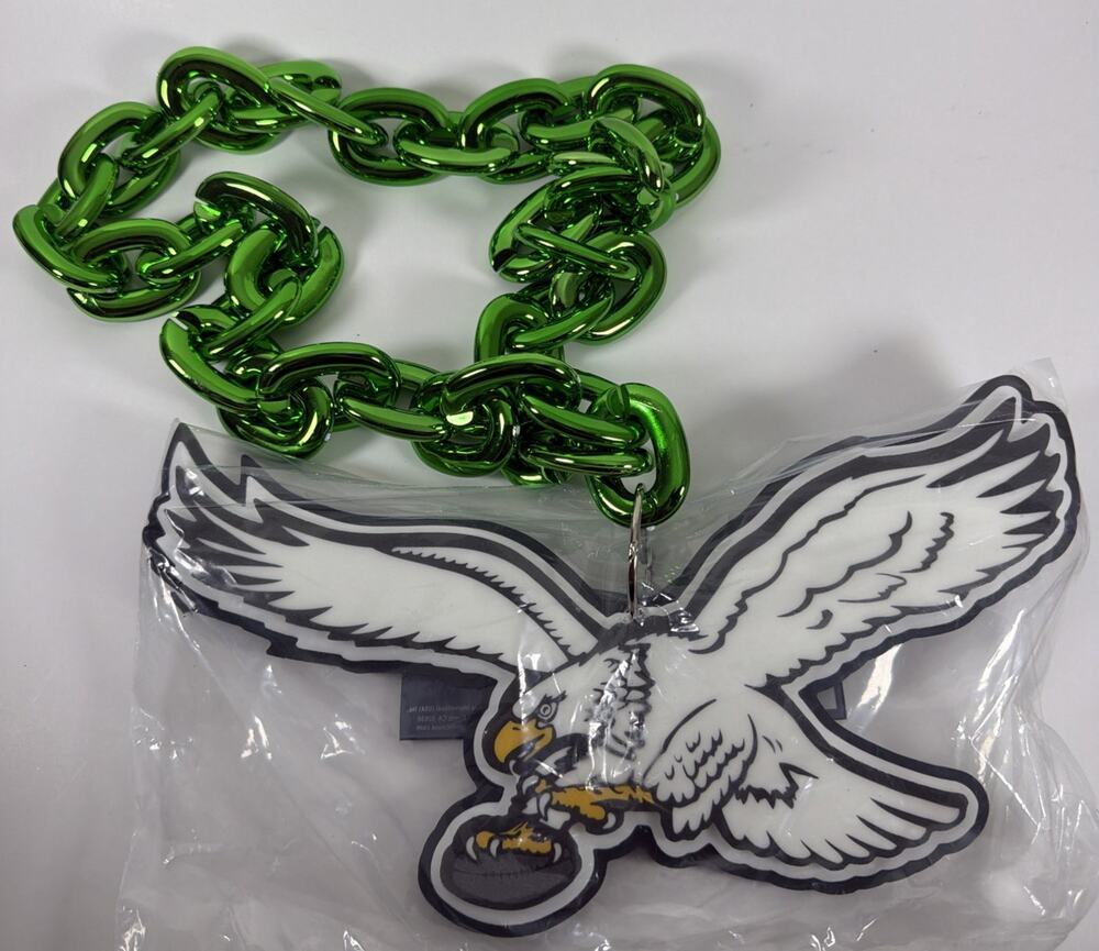 FanChain Green NFL Philadelphia Eagles Throwback Foam Logo White - Aminco - New